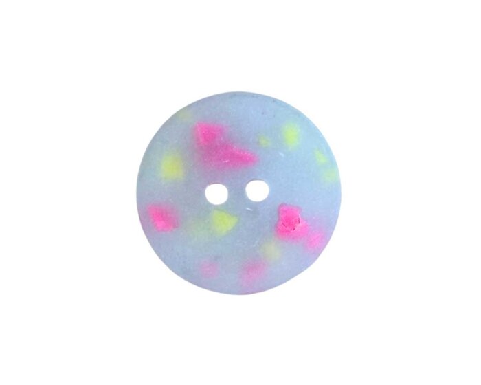 Kunststoffknopf CONFETTI, matt, 18 mm, Union Knopf