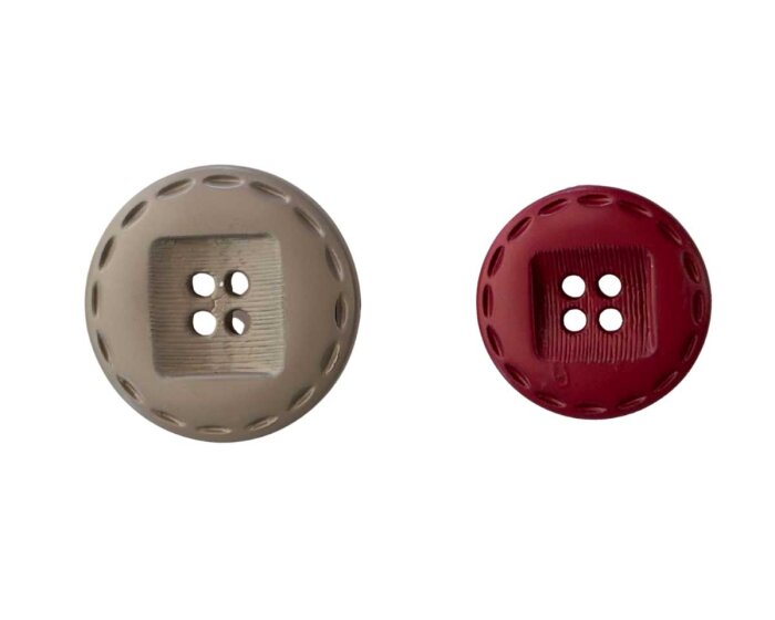 Kunststoffknopf NAHT, geprägt, Ziernaht, Union Knopf