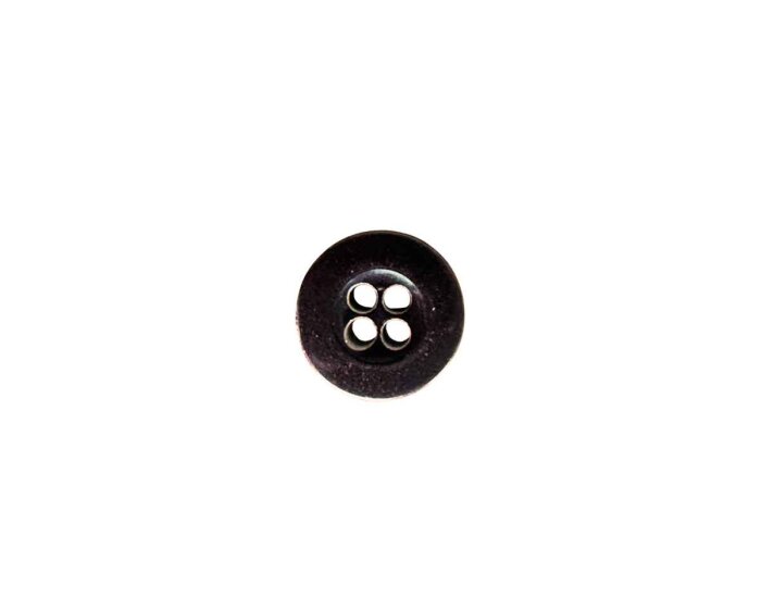 Kunststoffknopf KAFFEE, glänzend, braun, 15 mm, Union Knopf