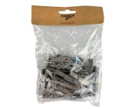 Deko-Holzklammern, 30 Stück, dunkelgrau