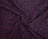 Jacquard-Strickstoff aus Merinowolle DIANA, Blumen, fuchsia-dunkelgrün, Hilco