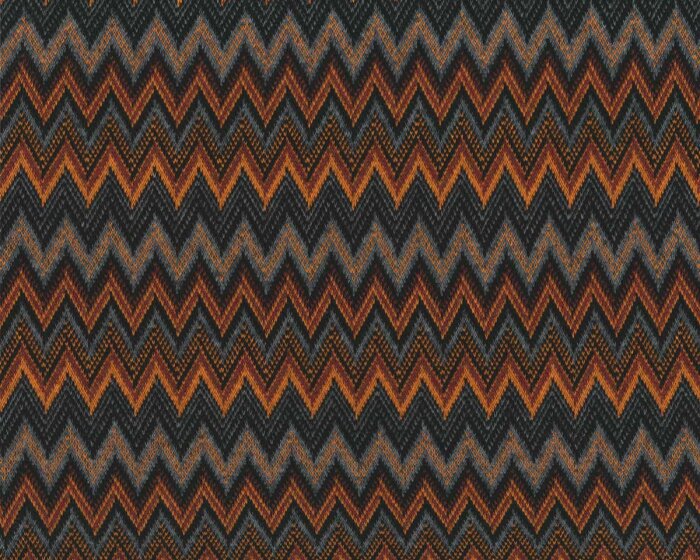 Viskose-Strickjersey TURIN, Zacken, braun, Hilco