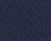 Wollstrickstoff ZOPF, Zopfmuster, dunkelblau, Hilco