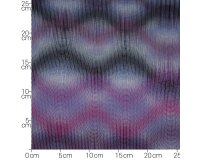 Viskosejersey FREYA, Wellen, fuchsia-blau, Hilco
