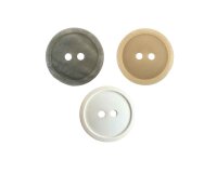 Kunststoffknopf BORI mit leichtem Glanz, 20 mm, Union Knopf