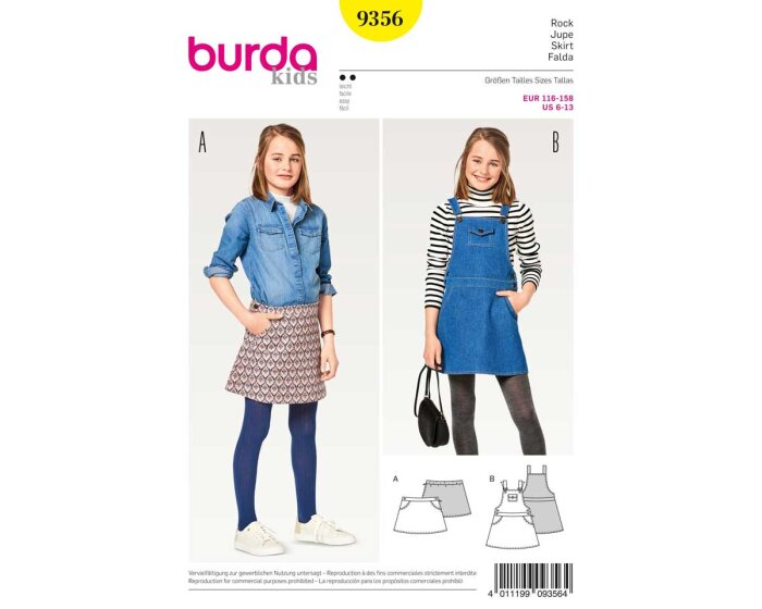 Schnittmuster für Kinder ROCK, burda kids 9356