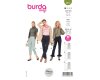 Schnittmuster SCHMALE HOSE, burda easy 6072