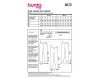 Schnittmuster SCHMALE HOSE, burda easy 6072