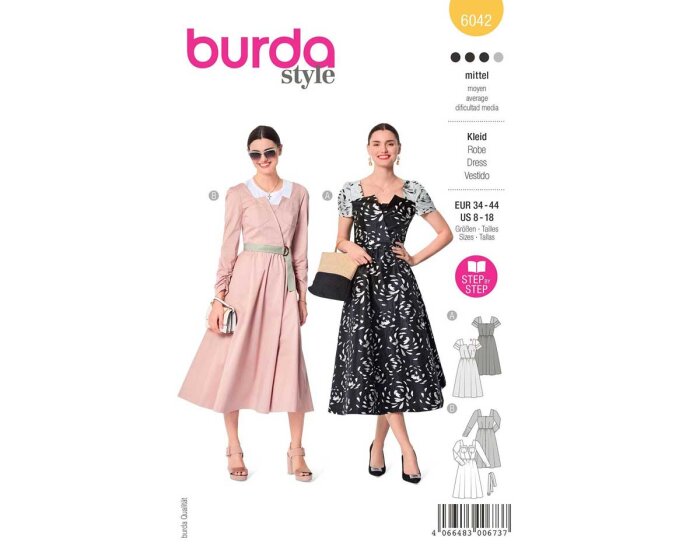 Schnittmuster KLEID, burda style 6042