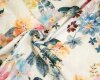 60 cm Reststück Leinen-Baumwollstoff LOLA, Blumen-Print, Hilco