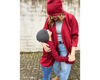 Schwerer Kuschel-Sweat HANNI, dunkelrot, Swafing