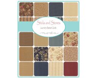60 cm Reststück Patchworkstoff STICKS & STONES,...