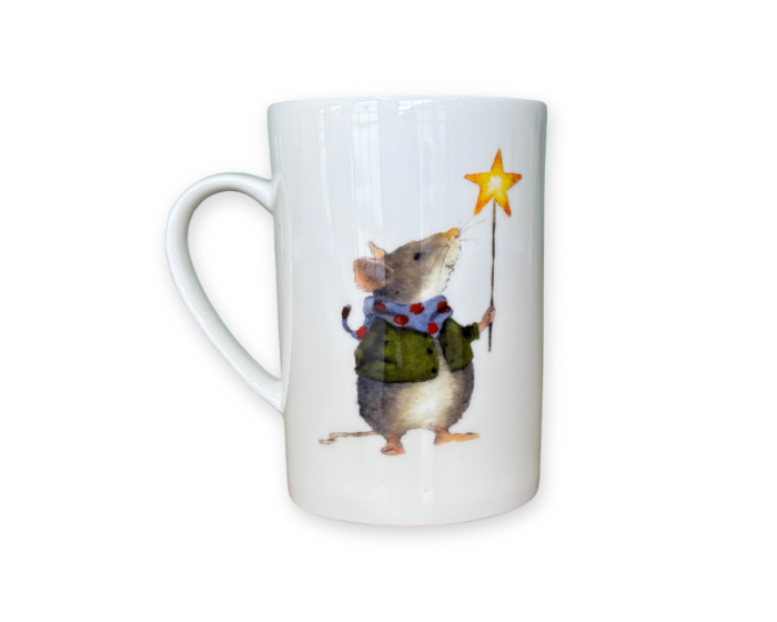 Teetasse MR. MAUS, Maus mit Sternenlaterne, Acufactum