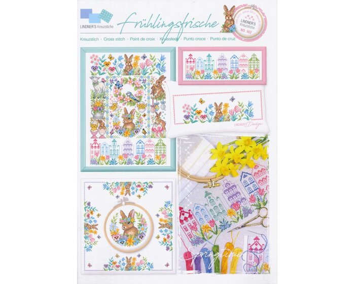 Stickvorlage: Frühlingsfrische, Lindners Kreuzstiche