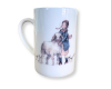 Teetasse WOLLFREUNDE, Kind mit Schäfchen, Acufactum