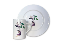 Teetasse FEENSCHAUKEL, Feenschaukel am Beerenzweig, Acufactum