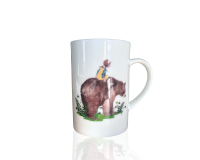 Teetasse BÄRENRITT, Mädchen, Bär, Acufactum