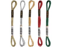 Metallic-Handstickgarn ANCHOR Lamé, gold und...