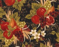 65 cm Reststück Metallic-Patchworkstoff BOUNTY OF...