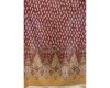 Feiner Italienischer Wollstoff mit Seide ARABESCO, Ornamente, rot-orange