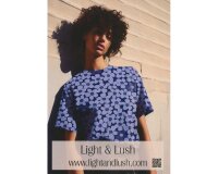 Viskosestoff BLOOM, Blüten, lilagrau, Light & Lush