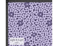 Viskosestoff BLOOM, Blüten, lilagrau, Light & Lush