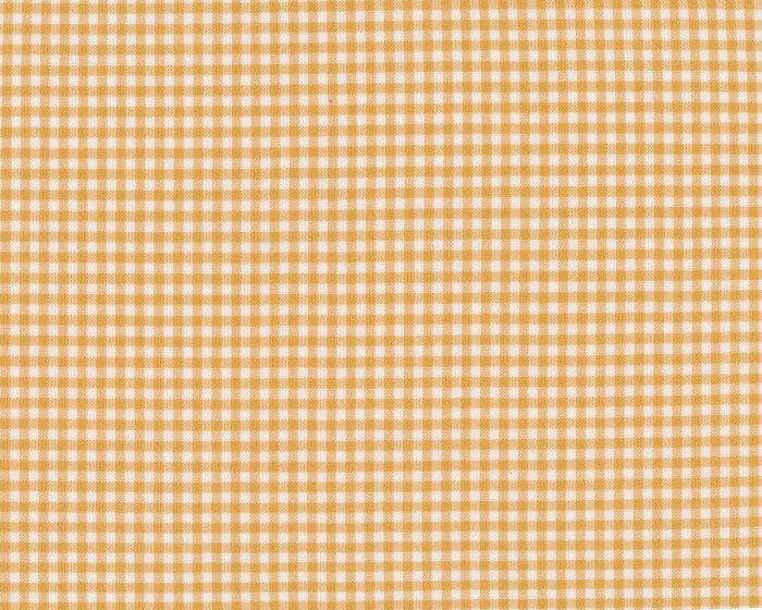 Baumwoll-Webstoff NORDSÖ, Vichykaro, goldbraun