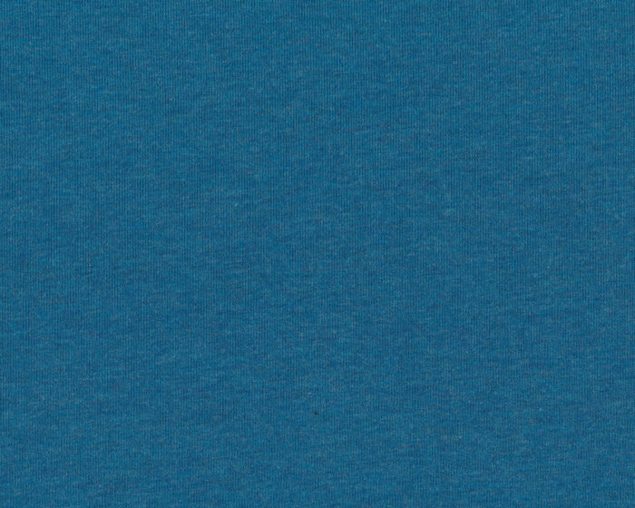 15 cm Reststück Sweatstoff French Terry MAIKE MELANGE, dunkles petrol