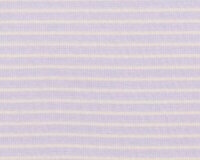 90 cm Reststück Bio-Doubleface-Jersey WENDE-RINGEL, Streifen, hellblau-creme-helles lavendel