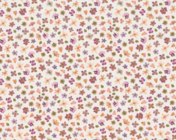 Baumwollstoff KLEINE BLÜTENROMANTIK, Kerstin Heß, Acufactum