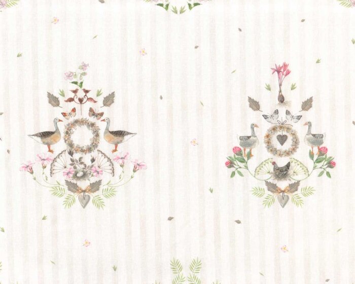 Baumwollstoff LANDHAUSORNAMENTE, Kerstin Heß, Acufactum