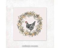 Web-Etikett HUHN IM GLÜCK, Kerstin Heß, Acufactum