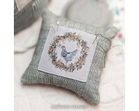 Web-Etikett HUHN IM GLÜCK, Kerstin Heß, Acufactum