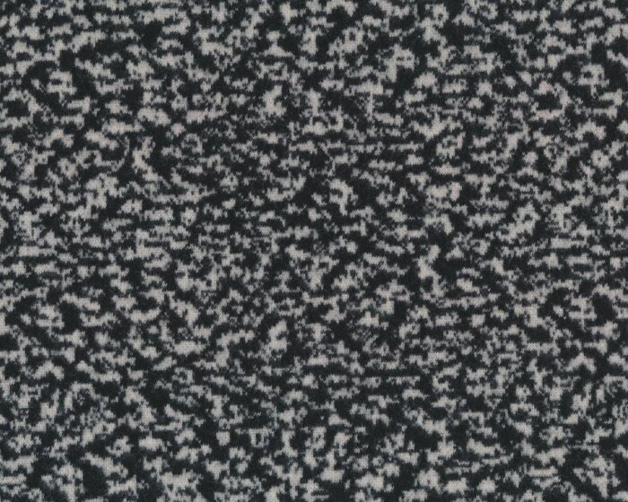 70 cm Reststück Jacquard-Strickstoff BELLUNO, Leopardenmuster, schwarz-creme