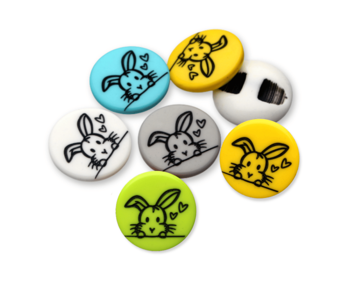 Kinderknopf HASENLIEBE, SECO Knopf