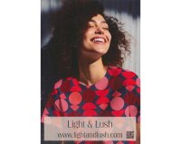 Viskosestoff RODME, Kreise, rot, Light & Lush