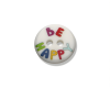 Kinderknopf BE HAPPY, Schriftzug, SECO Knopf