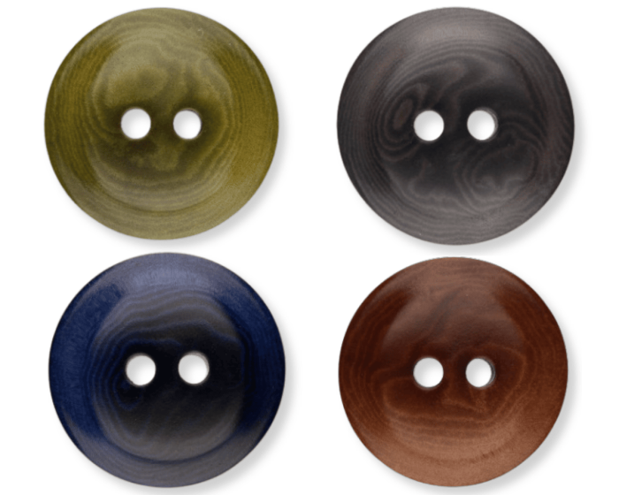 Echter Steinnussknopf mit Wölbung, SECO Knopf