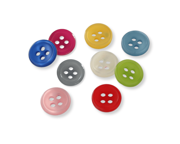 Kunststoffknopf SCHIMMERGLANZ, 11 mm, SECO Knopf