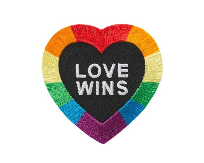 Applikation LOVE WINS, Herz, Mono Quick