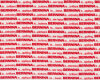 20 cm Reststück Patchworkstoff MY HAPPY PLACE, Bernina-Schrift, weiß