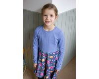 Bestickter Baumwollstoff JASMIN, Blumen, pink, Swafing