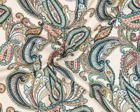 90 cm Reststück Viskosetwillstoff UMI, Paisley,...