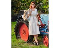 50 cm Reststück Twillstoff RAMIE, natur hell, burda style