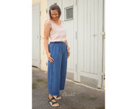 70 cm Reststück Viskosestoff, TENCEL™ KLIO, taubenblau, Hilco