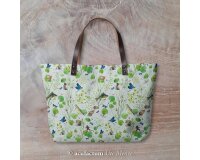 55 cm Reststück Baumwollstoff AM FLUSS, Acufactum