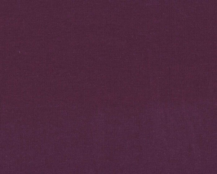 70 cm Reststück Baumwolljersey VANESSA, einfarbig, dunkellila, Swafing