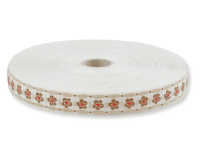 Jacquardband BUTTERBLUME, Blüte, 20 mm breit, creme, Kafka