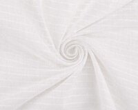 Italienischer Baumwollbatist AERIA, gewebte Streifen,...