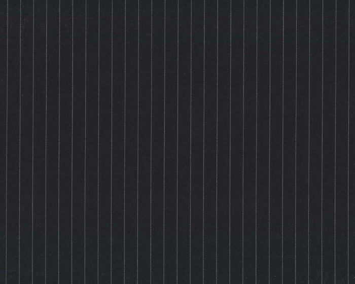Italienischer Baumwollstoff MILANO, Nadelstreifen, schwarz